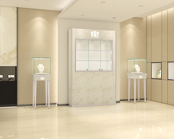 靠墻高柜背柜,靠墻珠寶展示柜,玻璃珠寶柜,玻璃櫥窗展示柜